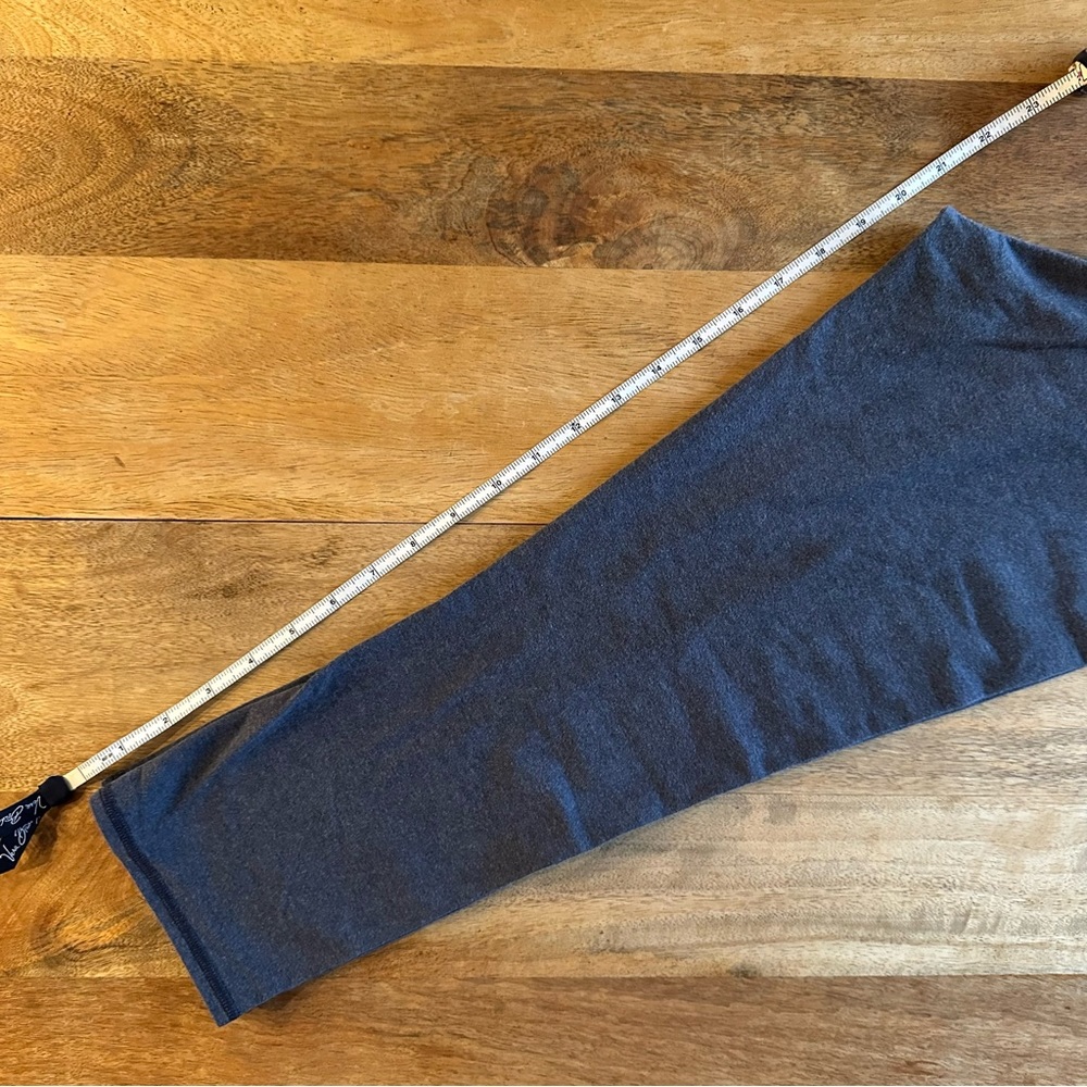 Lululemon Wunder Under Crop Cotton Heathered Cadet Blue 6 - Picture 8 of 8
